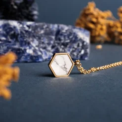 Holzkern Halsketten|Schmuck^Facade Halskette