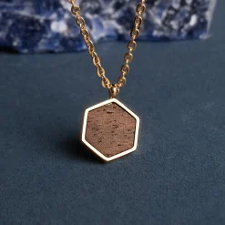 Holzkern Halsketten|Schmuck^Facade Halskette