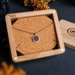 Holzkern Halsketten|Schmuck^Facade Halskette