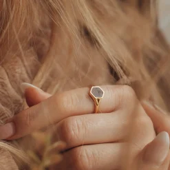 Holzkern Ringe|Schmuck^Facade Ring
