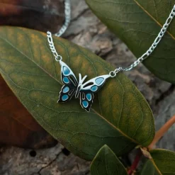 Holzkern Halsketten|Schmuck^Fritillary Halskette
