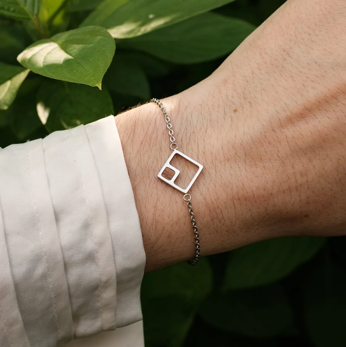 Holzkern Armbänder|Schmuck^Geometric Armband