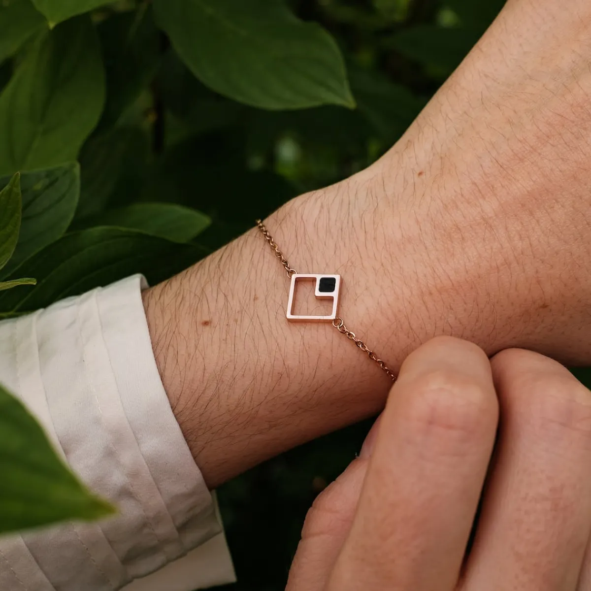 Holzkern Armbänder|Schmuck^Geometric Armband
