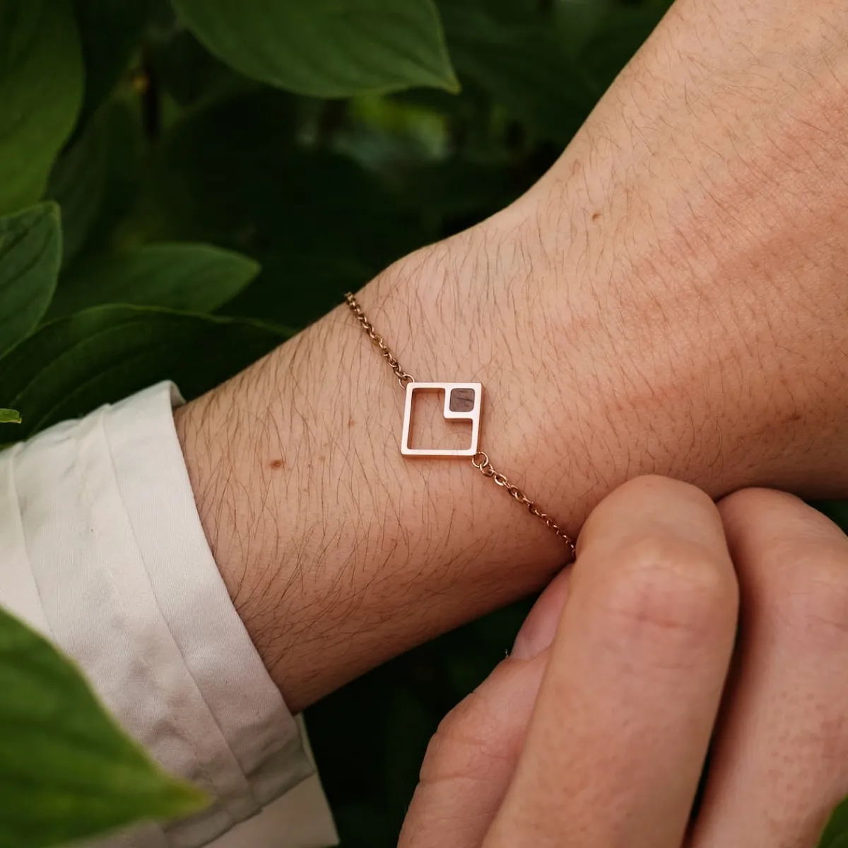 Holzkern Armbänder|Schmuck^Geometric Armband