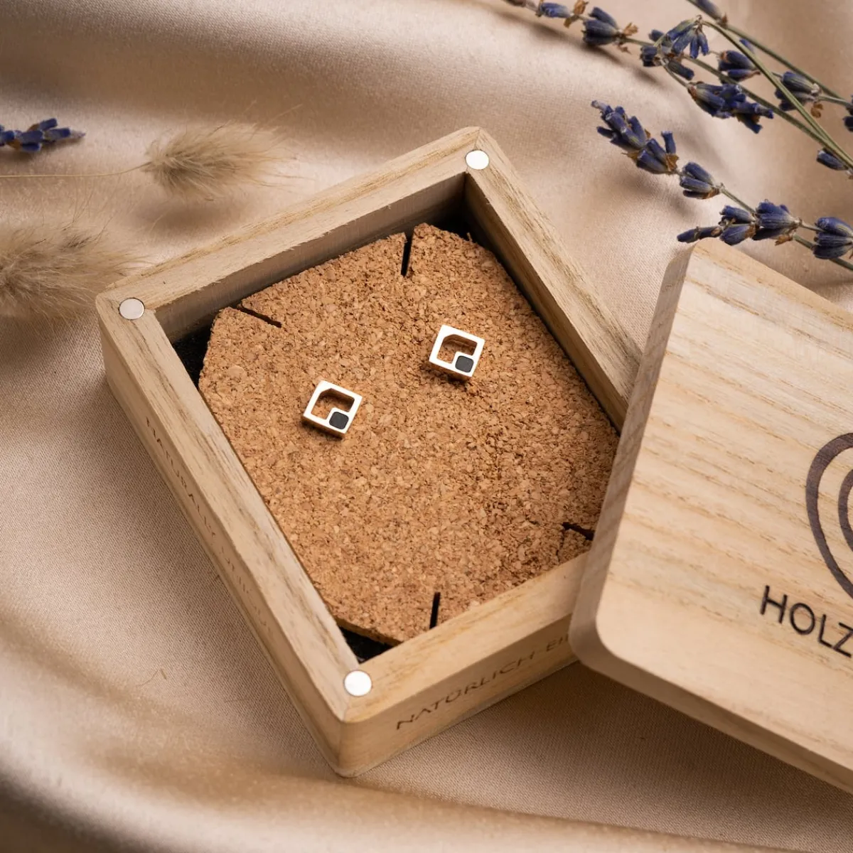 Holzkern Ohrringe|Schmuck^Geometric Ohrringe