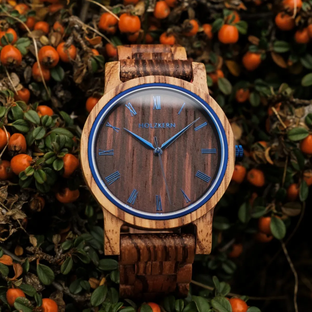 Holzkern Uhren|Uhren^Herbstmorgen