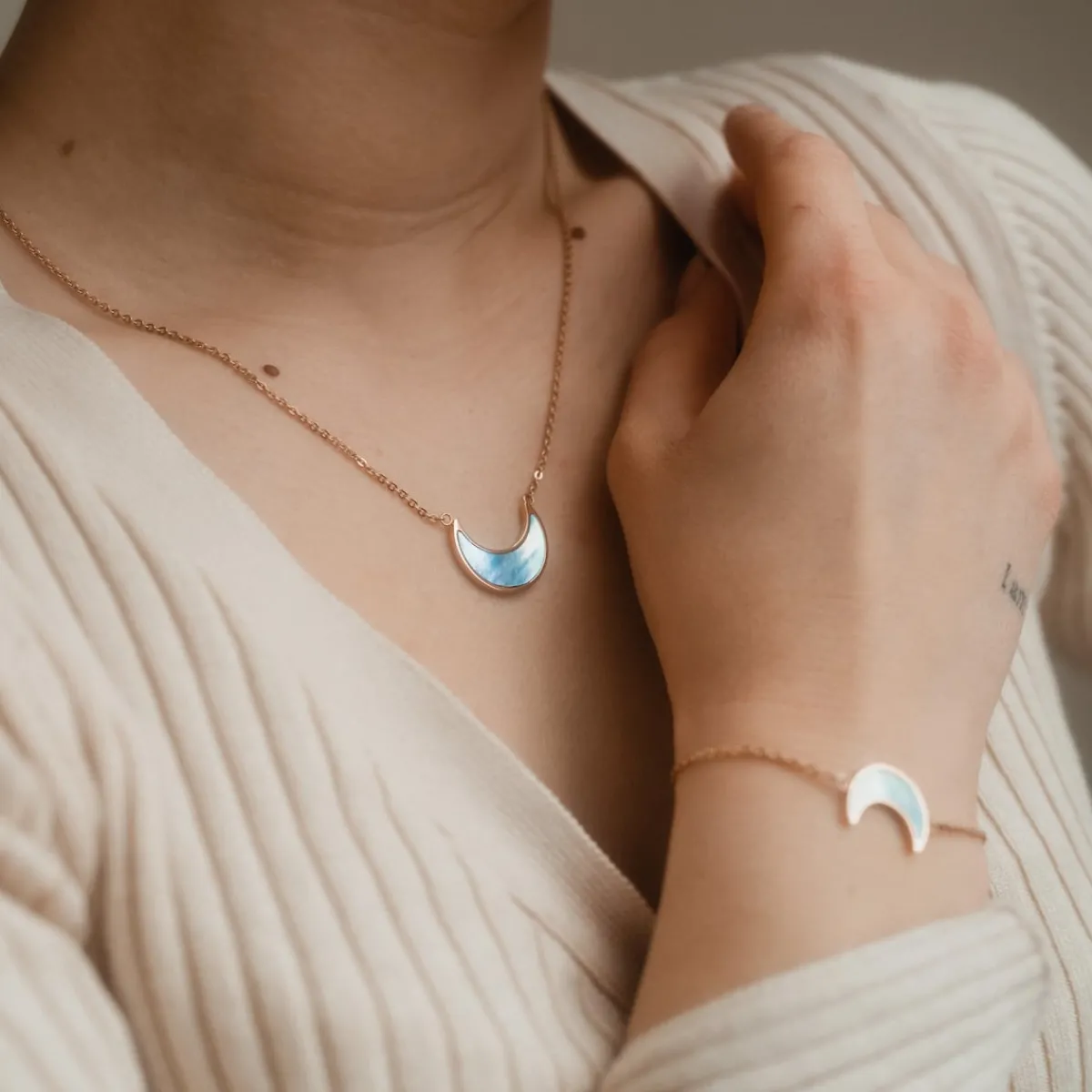Holzkern Halsketten|Schmuck^Hue Halskette