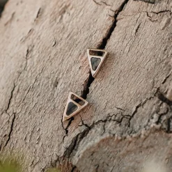 Holzkern Ohrringe|Schmuck^Ink Ohrringe