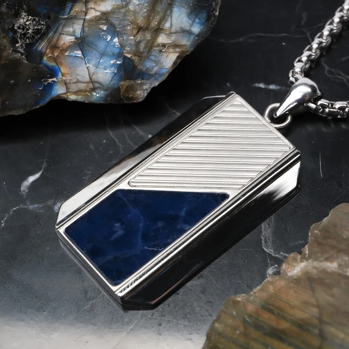 Holzkern Halsketten|Schmuck^Ionic Halskette