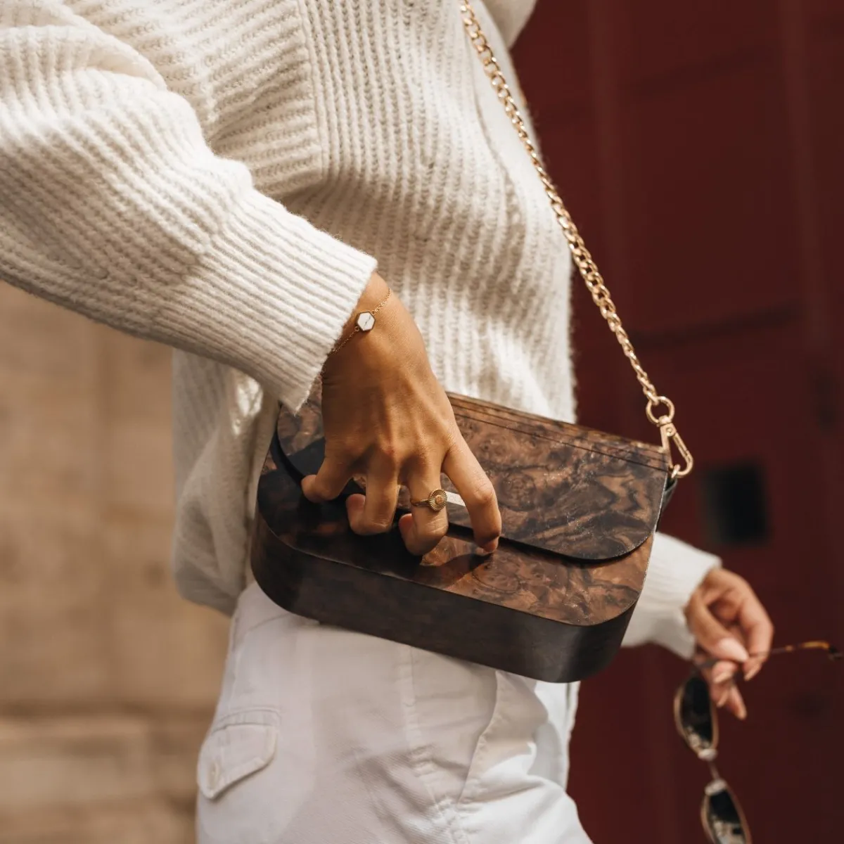 Holzkern Handtaschen^Ivay VEGAN