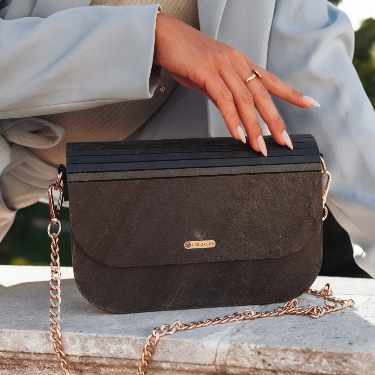 Holzkern Handtaschen^Iveya VEGAN