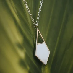Holzkern Halsketten|Schmuck^Mandala Halskette
