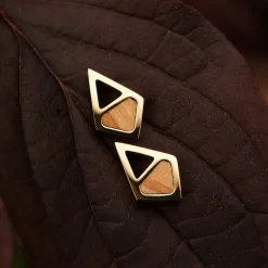 Holzkern Ohrringe|Schmuck^Mandala Ohrringe