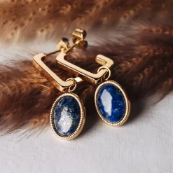 Holzkern Ohrringe|Schmuck^Mirror Ohrringe