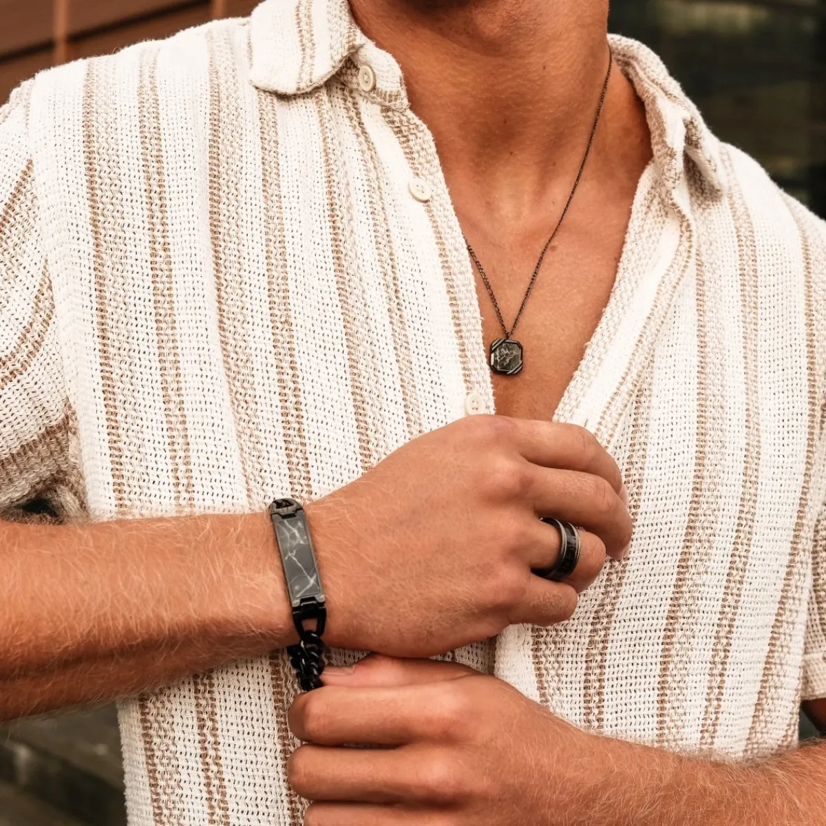 Holzkern Armbänder|Schmuck^Modulus Armband