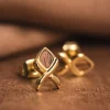 Holzkern Ohrringe|Schmuck^Mosaic Ohrringe