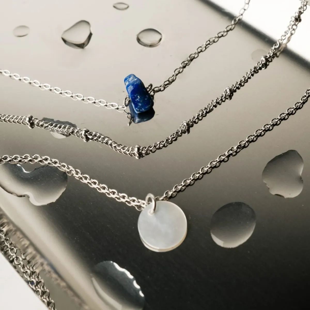 Holzkern Halsketten|Schmuck^Oceanfoam Halskette