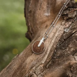 Holzkern Schmuck|Halsketten^Opacity Halskette