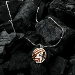 Holzkern Halsketten|Schmuck^Operations Halskette