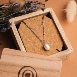 Holzkern Halsketten|Schmuck^Panoramic Halskette