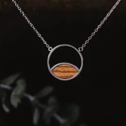 Holzkern Halsketten|Schmuck^Perception Halskette