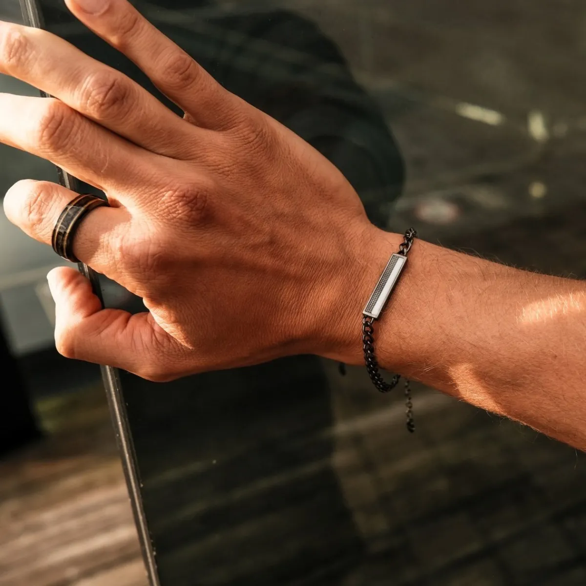 Holzkern Schmuck|Armbänder^Planarity Armband