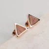 Holzkern Ohrringe|Schmuck^Scale Ohrringe