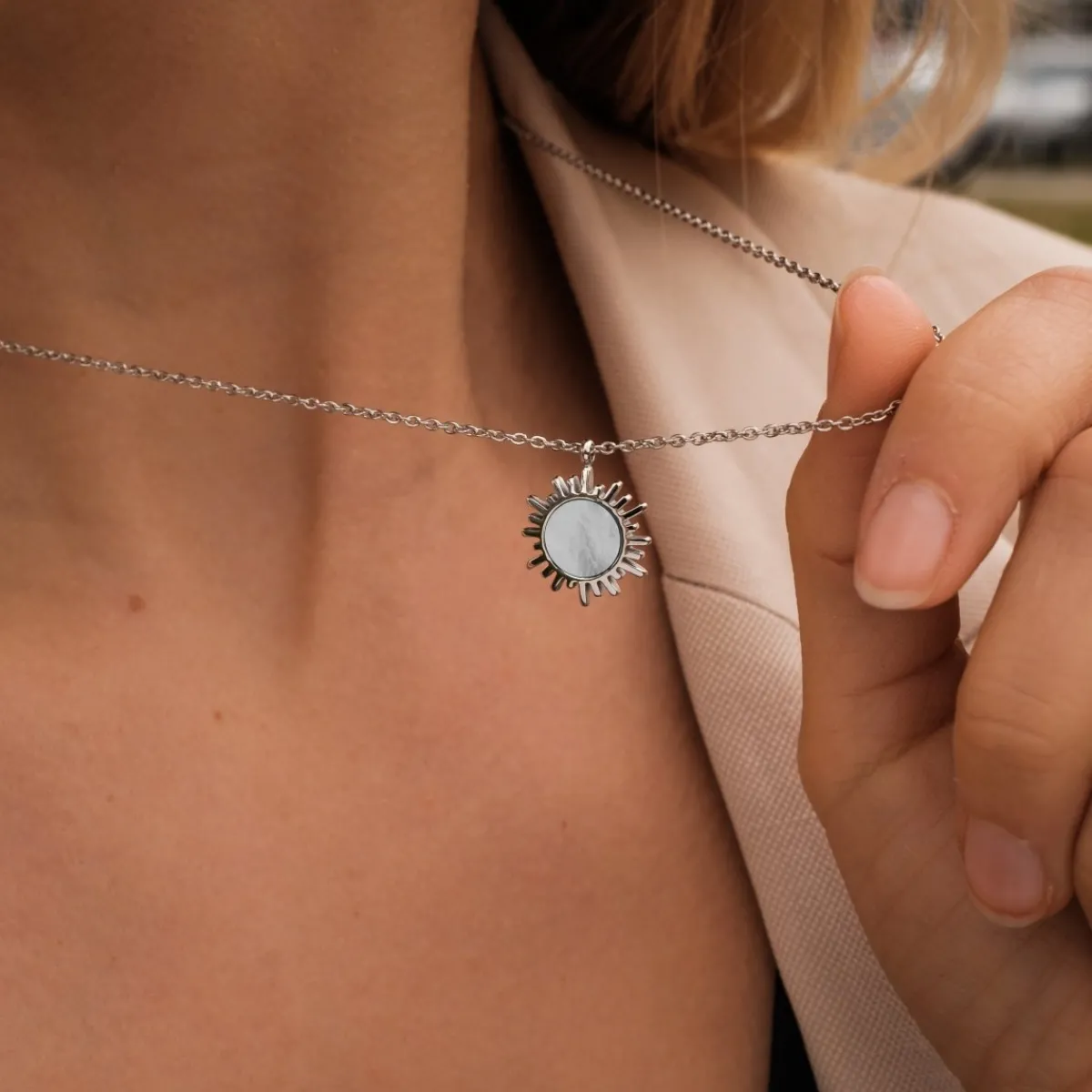Holzkern Halsketten|Schmuck^Shade Halskette
