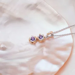 Holzkern Halsketten|Schmuck^Silverstream Halskette