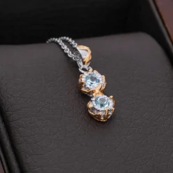 Holzkern Halsketten|Schmuck^Silverstream Halskette