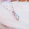 Holzkern Halsketten|Schmuck^Silverstream Halskette
