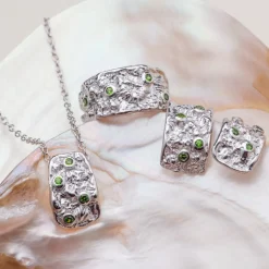 Holzkern Halsketten|Schmuck^Silverstream Halskette