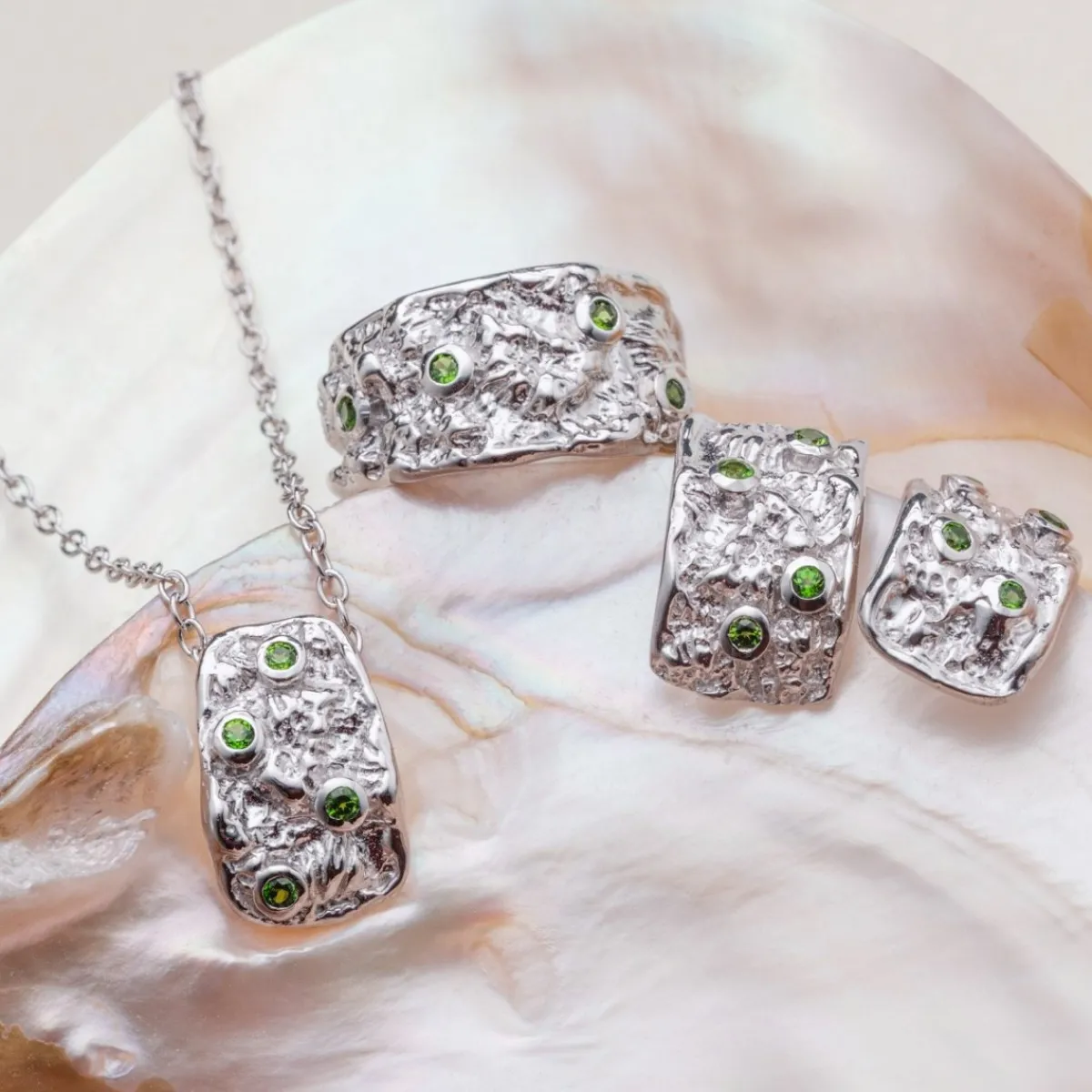Holzkern Halsketten|Schmuck^Silverstream Halskette