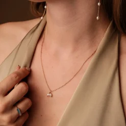 Holzkern Halsketten|Schmuck^Summersweet Halskette
