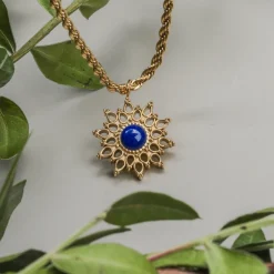 Holzkern Halsketten|Schmuck^Suncatcher Halskette