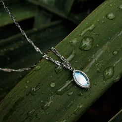 Holzkern Halsketten|Schmuck^Visual Halskette