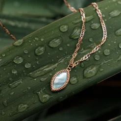 Holzkern Halsketten|Schmuck^Visual Halskette