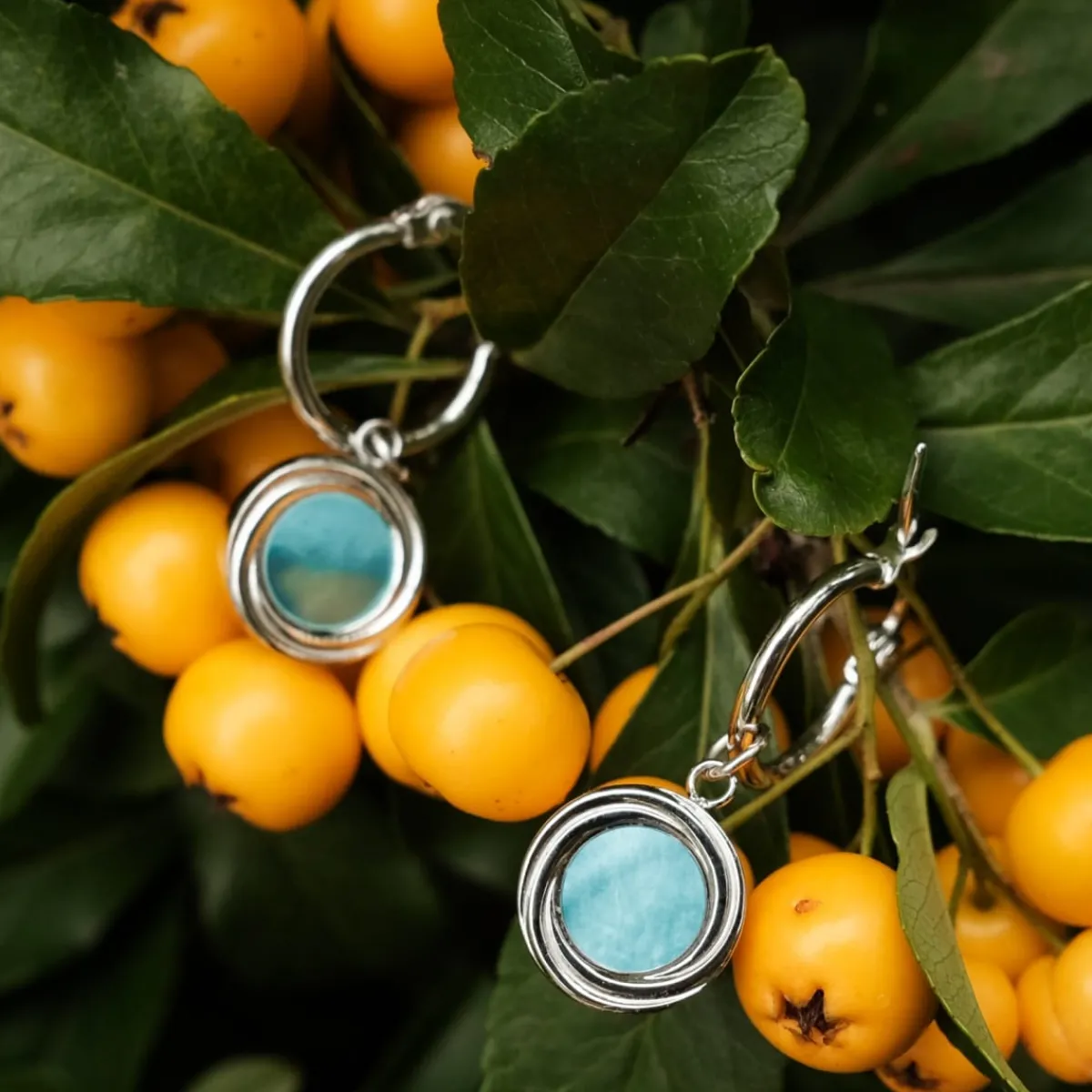 Holzkern Ohrringe|Schmuck^Zendala Ohrringe